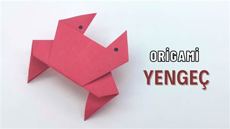 origami yengeç yapımı